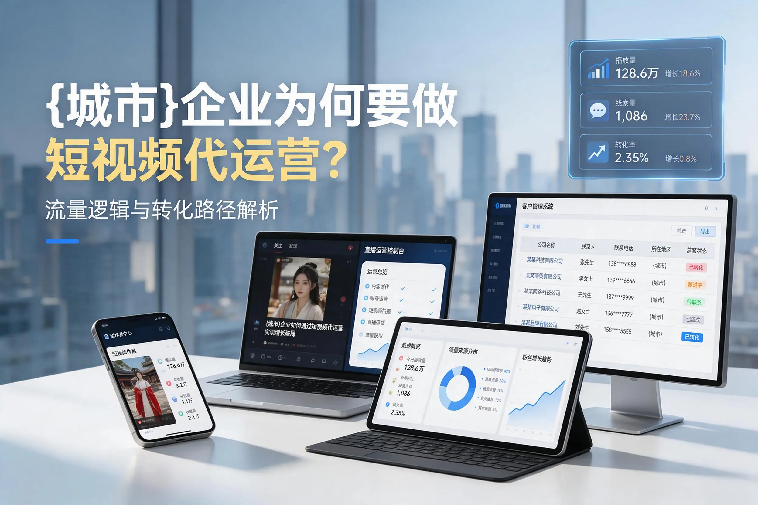 保定企业为何要做短视频代运营?流量逻辑与转化路径解析