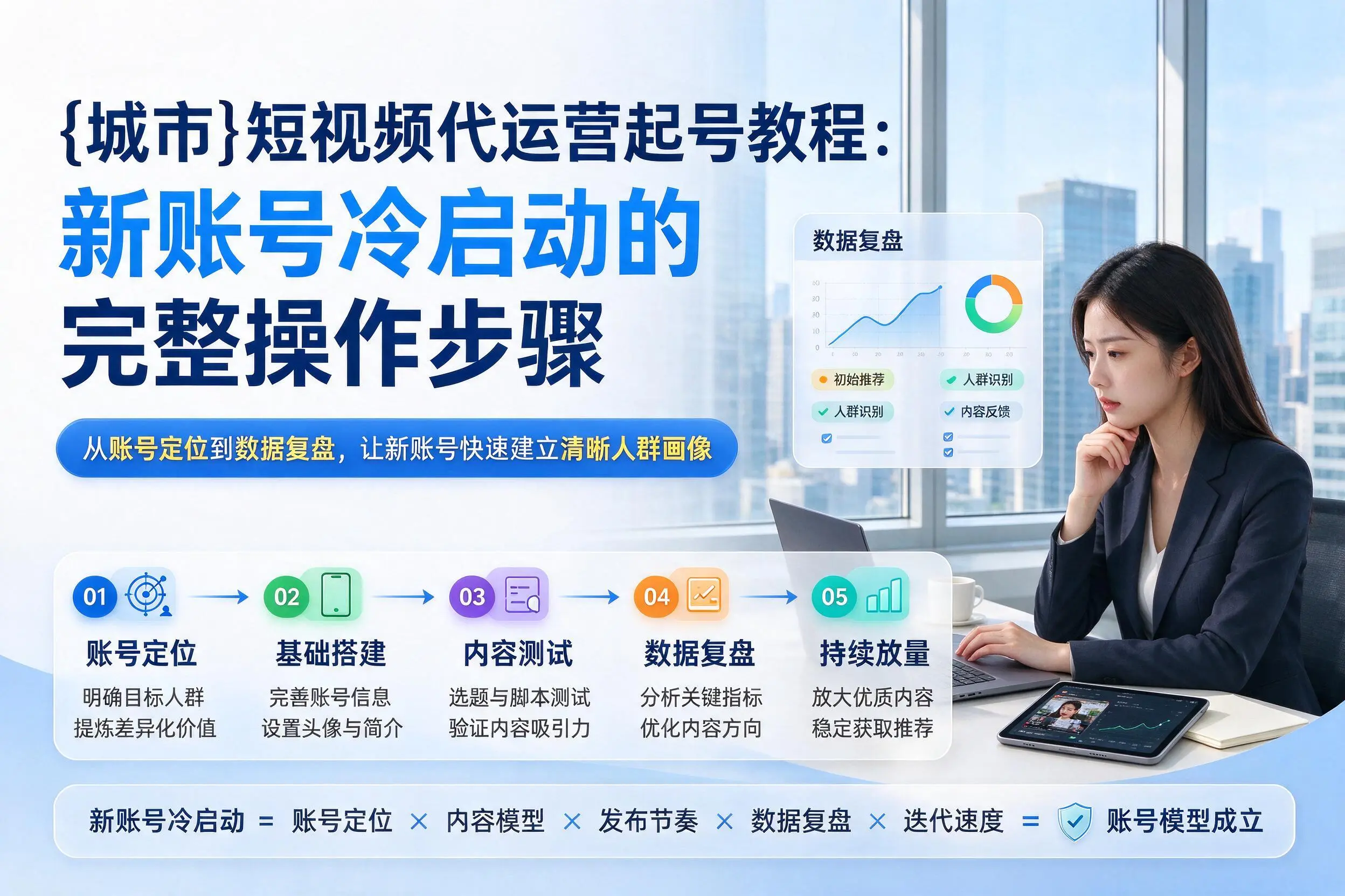 保定短视频代运营起号教程:新账号冷启动的完整操作步骤