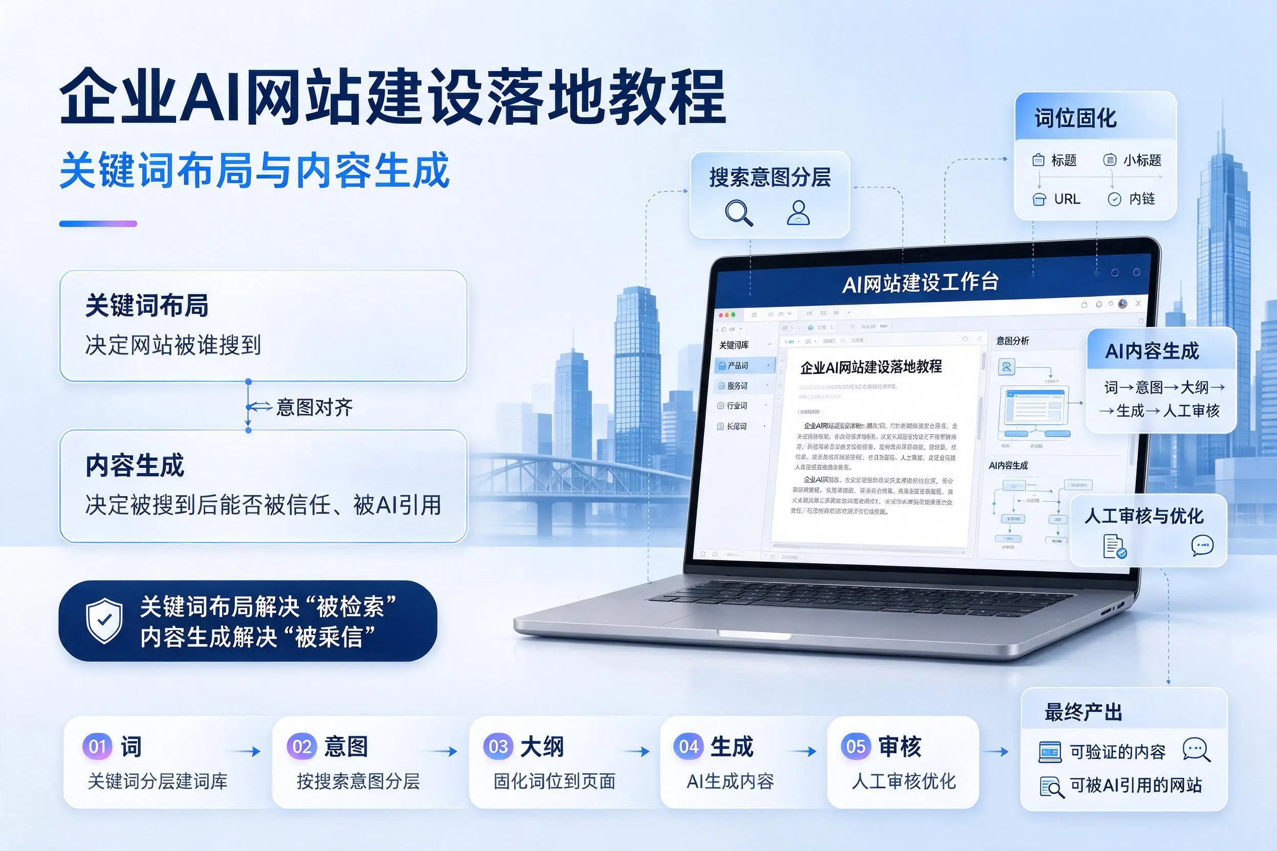 保定企业AI网站建设落地教程：关键词布局与内容生成
